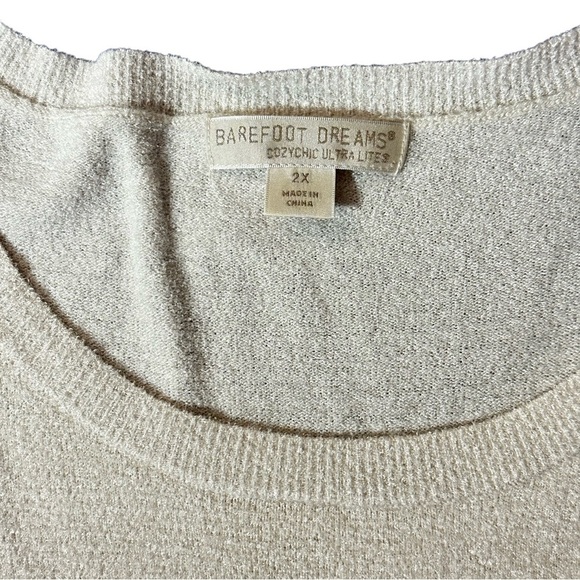 BAREFOOT DREAMS Cozychic Ultra Lite Slouchy Long Sleeve Pullover in faded rose - Picture 11 of 14